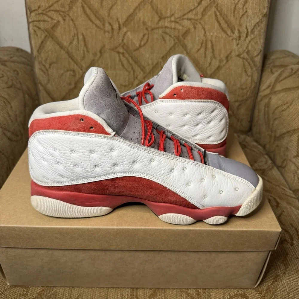 Nike Air Jordan 13 Retro Grey Toe Sneakers 2014 Men 9.5 414571-126 Leather Suede